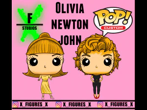 PACK FUNKO FANART OLIVIA NEWTON JOHN GRASA Modelo de impresión 3D