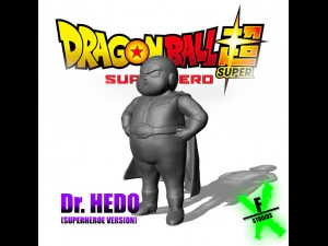 DR HEDO SUPERHERO-VERSIE DRAGONBALL SUPER 3D printmodel