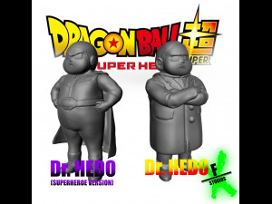 PACK DR HEDO NORMAL AND SUPERHERO VERSION DRAGONBALL SUPER Modelo de impresión 3D
