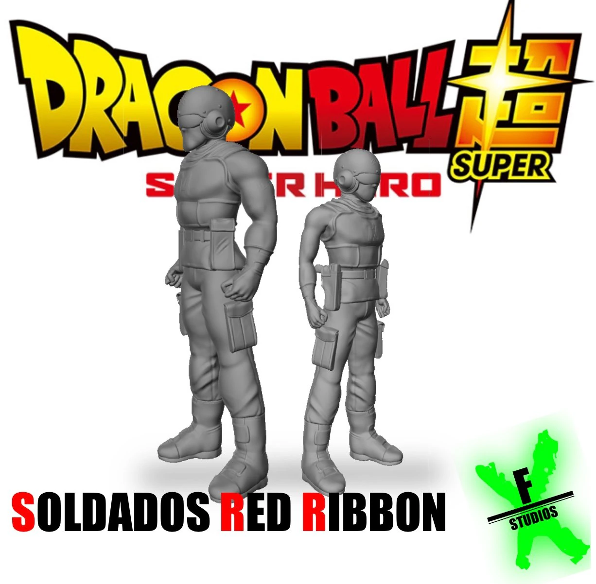 RR SOLDIERS PACK IN DRAGONBALL SUPER SUPER HERO 3D Print Model .c4d .max .obj .3ds .fbx .stl .blend
