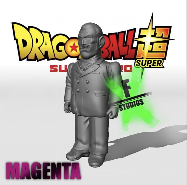 PACK MAGENTA DRAGONBALL SUPER SUPER HERO 3Dプリントモデル .c4d .max .obj .3ds .fbx .stl .blend 