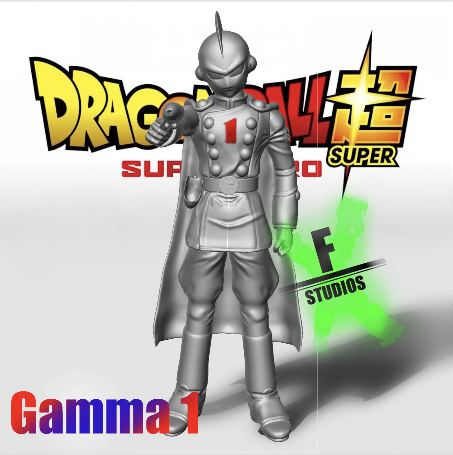 GAMMA 1 ADROID DRAGONBALLSUPER SUPER HERO 3D Print Model .c4d .max .obj .3ds .fbx .stl .blend 
