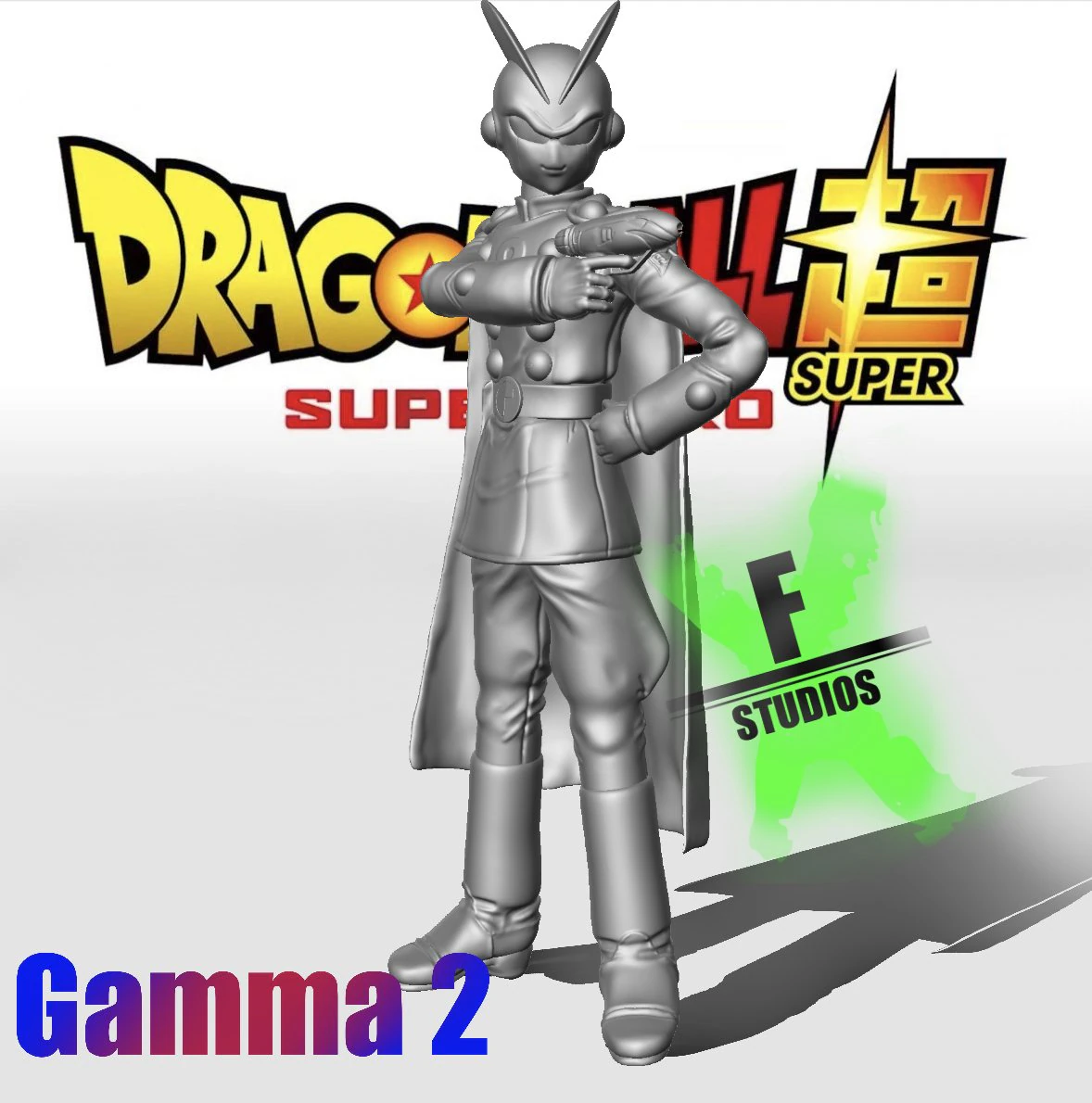 GAMMA2 DRAGONBALL SUPER SUPER HERO 3D Print Model .c4d .max .obj .3ds .fbx .stl .blend 