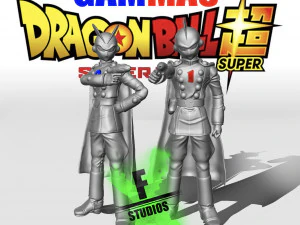 PAKET GAMMAS DRAGONBALL SUPER SUPER HERO Model Cetak 3D