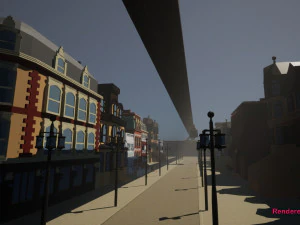 Steampunk straatset 3D Model