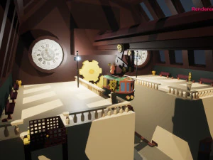 Steampunk Street Set 3D Model