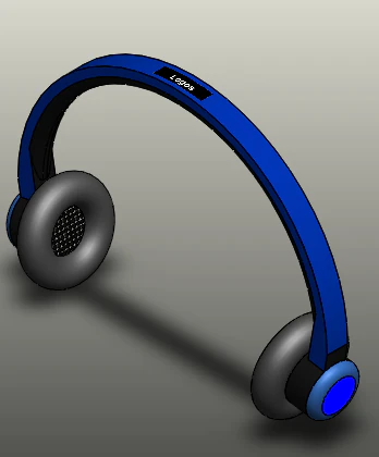 Esempio di cuffie Modello 3D .c4d .max .obj .3ds .fbx .stl .blend 