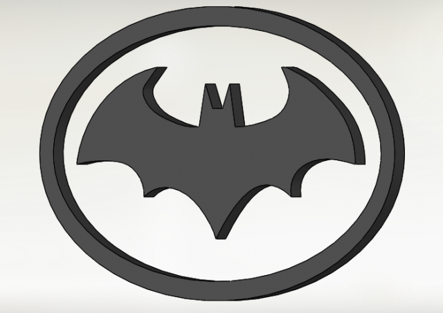 ArtStation - Batman Logo Type1 3D model [Vray Ready]