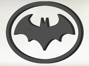 Batman Sign-Logo 3D Model