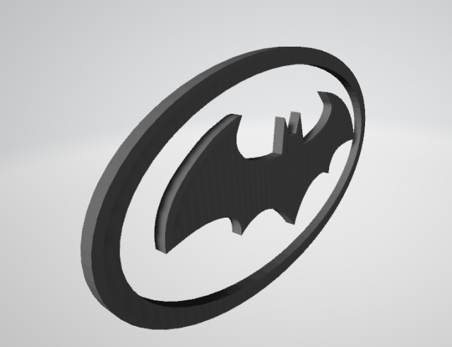 Batman Sign-Logo 3Dモデル .c4d .max .obj .3ds .fbx .stl .blend 