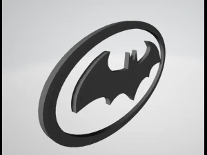 バットマンのサインロゴ 3Dモデル