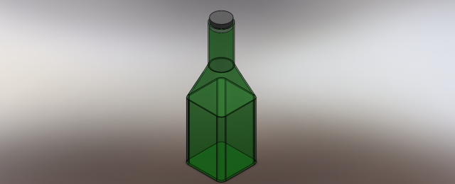 Fancy 3D bottle 3D Model .c4d .max .obj .3ds .fbx .stl .blend 