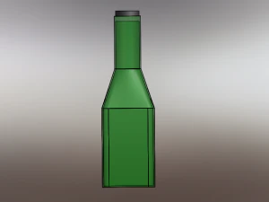 Fancy 3D bottle 3D Model