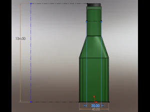 Fancy 3D bottle 3D Model