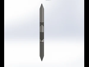 Blue LED Shuriken-Ninja Star 3D Model