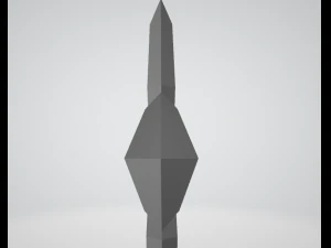 Blue LED Shuriken-Ninja Star 3D Model