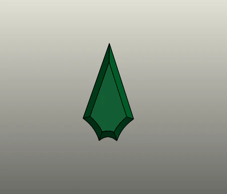The Arrow Series Logo - Green Arrow 3D Model .c4d .max .obj .3ds .fbx .stl .blend 