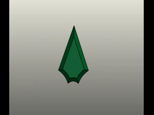 Logo Seri Panah - Panah Hijau Model 3D