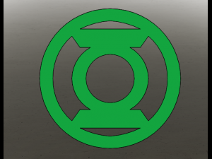 Green Lantern Logo Model 3D