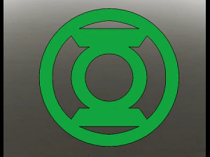 Зелений ліхтар логотип 3D Модель