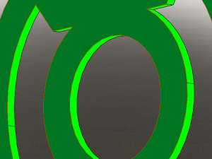 Green Lantern Logo Model 3D