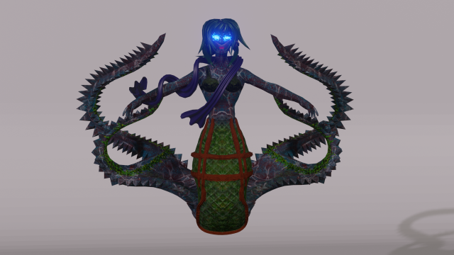 Mermaid Model 3D .c4d .max .obj .3ds .fbx .stl .blend 