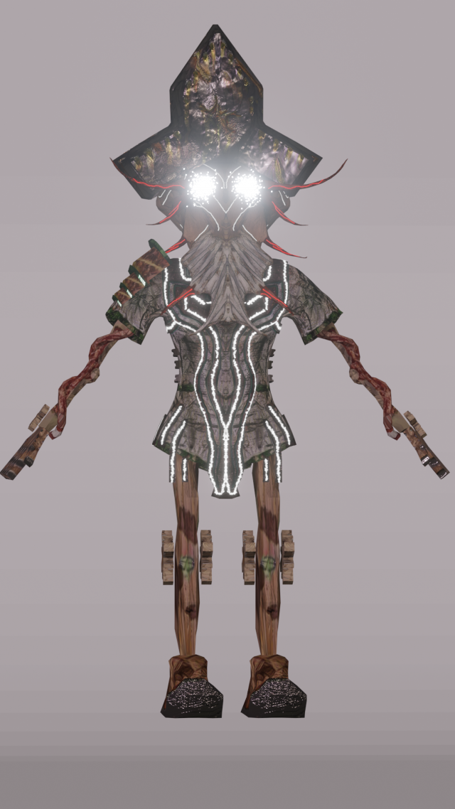 Mechanical grandfather 3D Model .c4d .max .obj .3ds .fbx .stl .blend