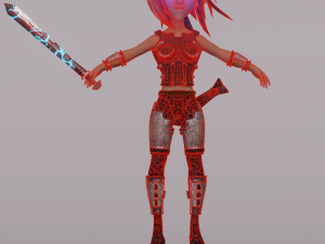 Beautiful warrior 3Dモデル