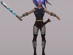 Beautiful warrior 3Dモデル