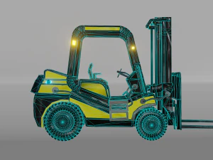 Forklift 3D Model