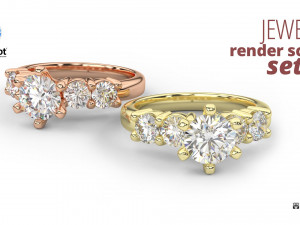 KeyShot Scene Setup For Jewelry 3D Renderings Modelo 3D