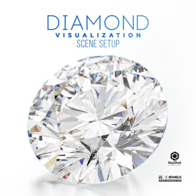 KeyShot Scene Setup For Jewelry Diamonds Renderings 3D-Modell .c4d .max .obj .3ds .fbx .stl .blend 