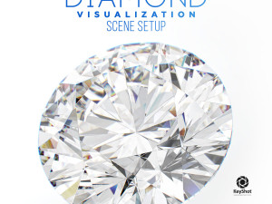 KeyShot Scene Setup For Jewelry Diamonds Renderings Modelo 3D