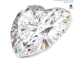KeyShot Scene Setup For Jewelry Diamonds Renderings 3D-Modell