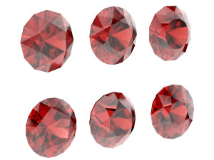 Different Facet of Round-cut Diamond s Pack 1 3D Model
