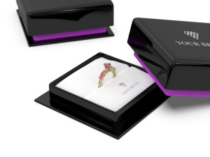 Jewelry Box With KeyShot Scene Setup For Ring Rendering 3D Model