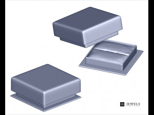 Jewelry Box With KeyShot Scene Setup For Ring Rendering 3D Model