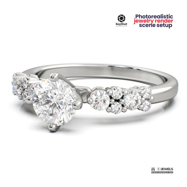 Photorealistic KeyShot Jewelry 3D Render Scene Setup Pack1 3D Модель .c4d .max .obj .3ds .fbx .stl .blend 