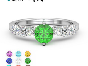 Jewelry 3D Rendering Scene Setup For 3ds Max and V-Ray 3D Model