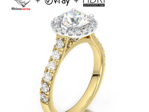 Rhinoceros With V-Ray 3D Jewelry Render Scene Setup 3D-Modell