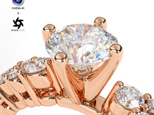 Jewelry Render Scene Setup For Cinema 4D Octane Render Pack2 3D मॉडल