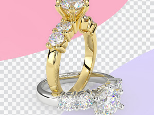 Jewelry Render Scene Setup For Cinema 4D Octane Render Pack2 3D मॉडल