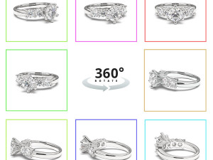 KeyShot Contrast Scene Setup For 3D Jewelry Animation 360 Rendering 3D 模型