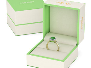 Jewelry Ring Gift Box for Visualization 3D 模型