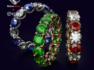 Jewelry Rendering Black Scene Setup For Rhino With V-Ray 3D Model