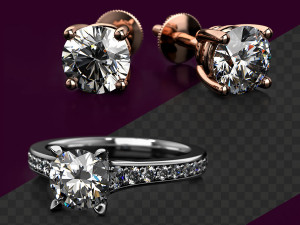 Jewelry Rendering Black Scene Setup For Rhino With V-Ray 3D-Modell