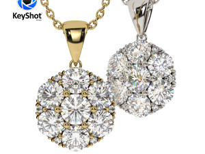 Jewelry Ring Holder With KeyShot Render Scene Setup Model 3D