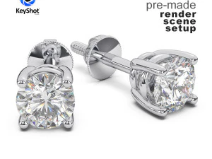 Fotorealistyczne konfiguracje scen dla pakietu rendering&oacute;w biżuterii KeyShot 5 Model 3D