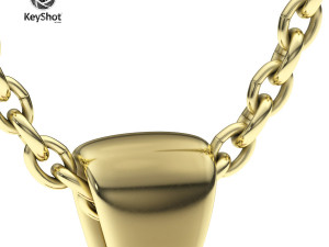 Blackened Gold Scene Setup KeyShot Jewelry Rendering 3D Model