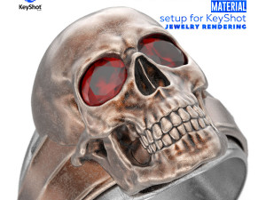 Scratch Finish Gold Material Setup For KeyShot Jewelry Rendering 3D मॉडल
